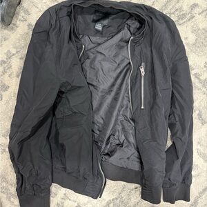 Men's Black Bomber Jacket